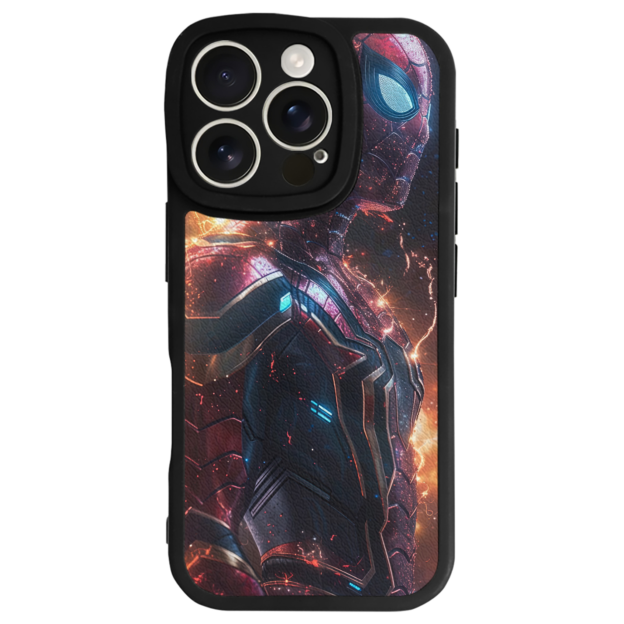 （画像用） Spider Man スパイダーマン 【iPhone 16シリーズ対応】シリコンスマホケース（レザー調） 材質：シリコン